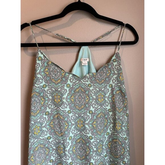 J. Crew Cami Top Womens Size 14 Blouse Tank Boho Casual Feminine Silky Print - Picture 4 of 7